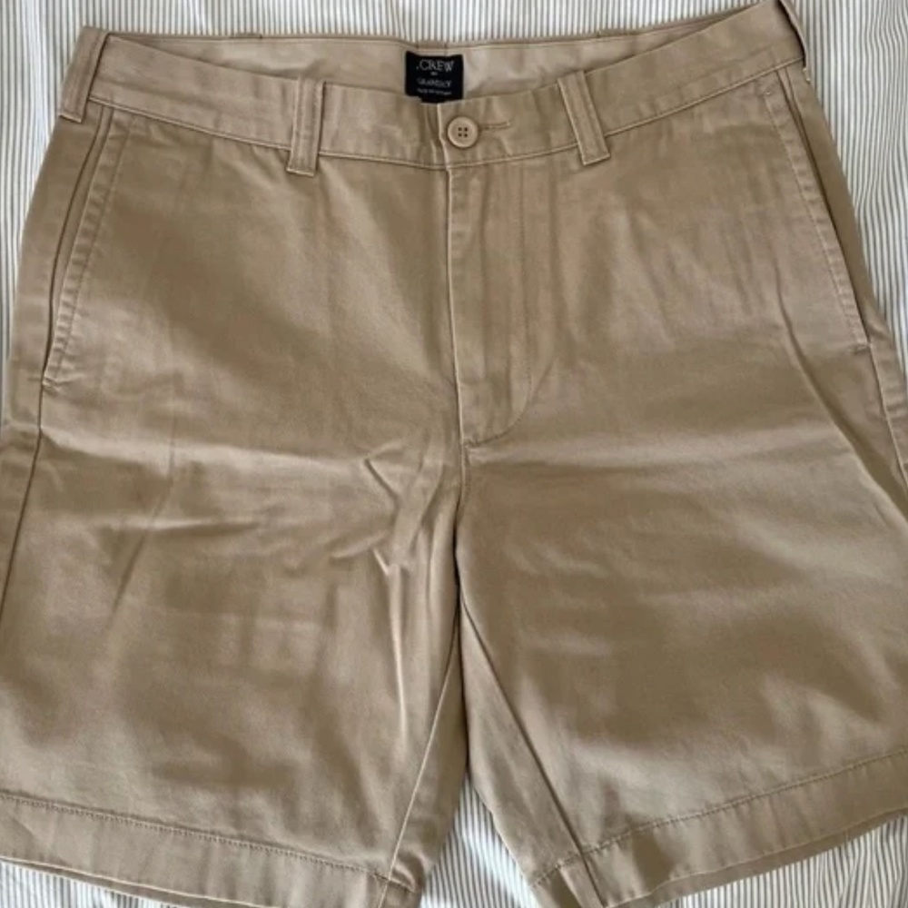 J Crew Gramercy Shorts 32 Khakis
